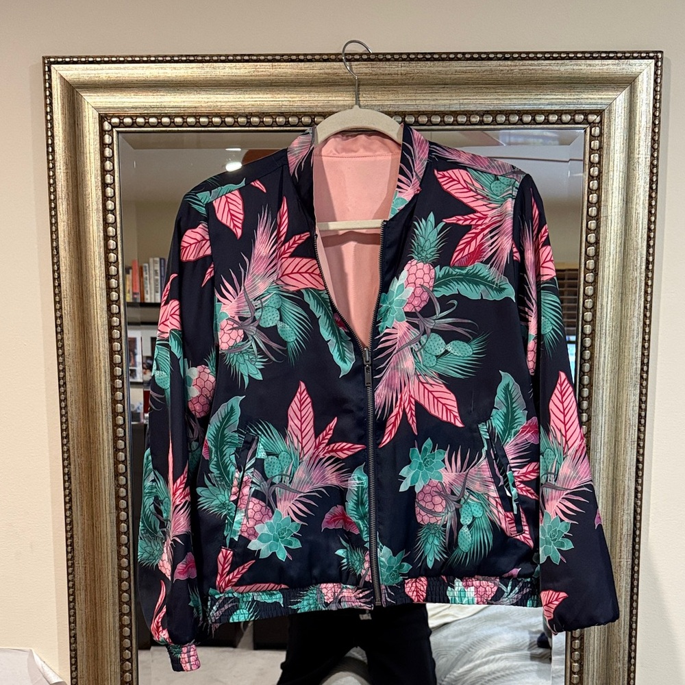 GAP Reversible Cactus Floral Print Women's Jacket